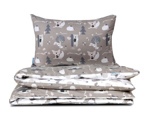 pościel  w króliczki liski i misie 150x200