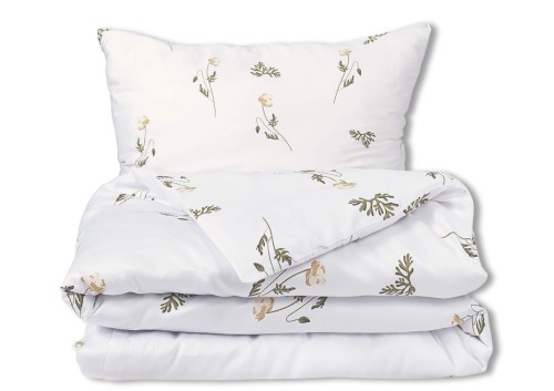 Pościel 220x200 satynowa Delikatny Kwiat