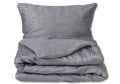 Pościel 220x200 satynowa Szary Labirynt