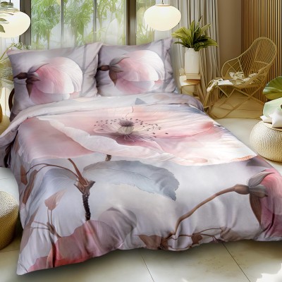 Pościel 220x200 satyna 3D Różowy Szept Darymex