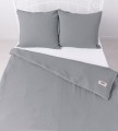 Pościel 140x200 muślinowa szara
