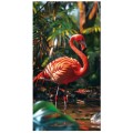 Ręcznik 100x180 plażowy Ogród Flaminga