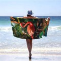 Ręcznik 100x180 plażowy Ogród Flaminga