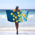 Ręcznik 100x180 plażowy Wodna Radość Emotikonek