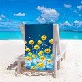 Ręcznik 100x180 plażowy Wodna Radość Emotikonek