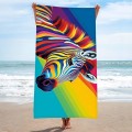 Ręcznik 100x180 plażowy Tęczowa Zebra