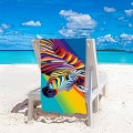 Ręcznik 100x180 plażowy Tęczowa Zebra