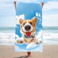 Ręcznik 100x180 plażowy Latający Pies