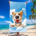 Ręcznik 100x180 plażowy Latający Pies