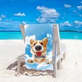 Ręcznik 100x180 plażowy Latający Pies