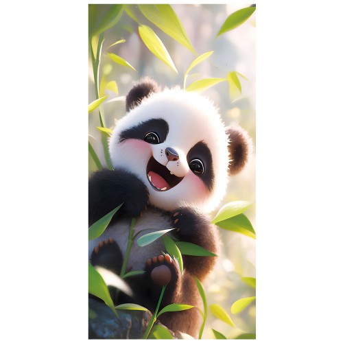 Ręcznik 100x180 plażowy Uśmiechnięta Panda
