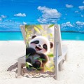 Ręcznik 100x180 plażowy Uśmiechnięta Panda