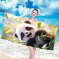 Ręcznik 100x180 plażowy Uśmiechnięta Panda