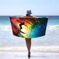 Ręcznik 100x180 plażowy Tęczowa Fala