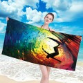 Ręcznik 100x180 plażowy Tęczowa Fala