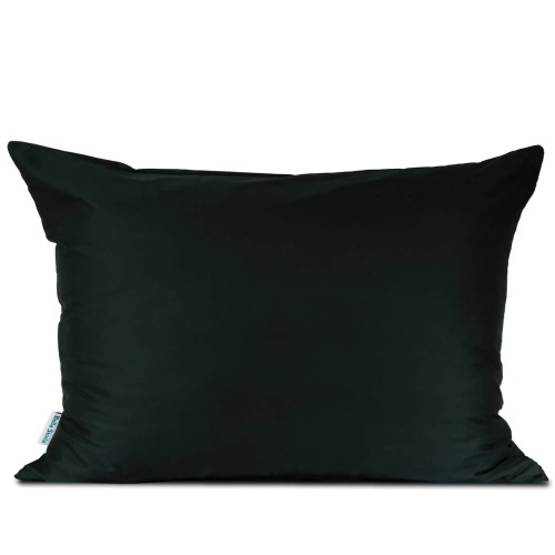 Poszewka 50x70 satynowa ciemnozielona premium gruba