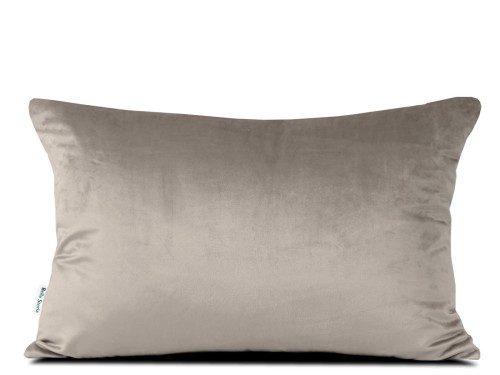 Poszewka 30x50 velvet szary beż dekoracyjna
