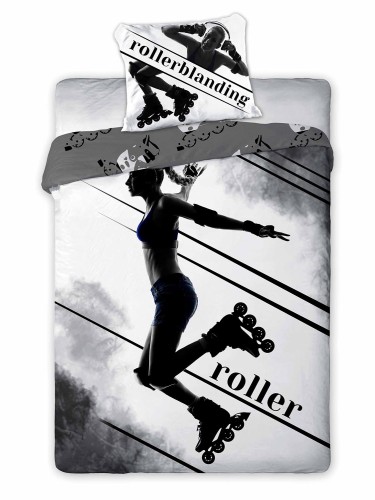 Pościel 160x200 Sport Rolki bawełniana