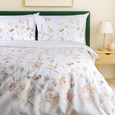 Pościel 220x200 satyna Kwiatowa Akwarela Darymex