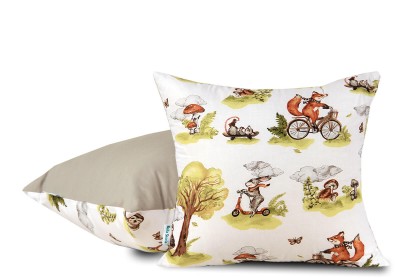 Poszewka 40x40 bawełniana Wiosenna wycieczka do parku