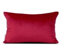 Poszewka 40x60 welwetowa czerwona velvet