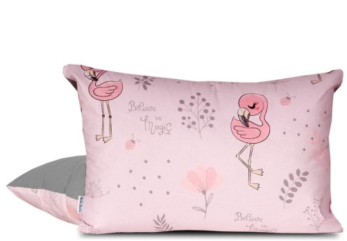 Poszewka flamingi bawełna 50x70 dla dziewczynki
