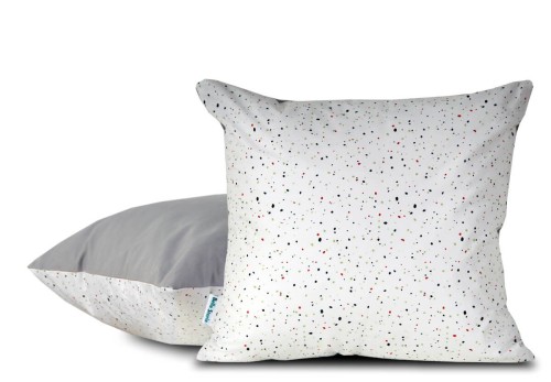 Pościel biała w Konfetti wzór Terrazzo 45x45