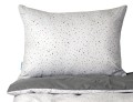 Pościel Terrazzo biała w Konfetti szaro biała 100x135