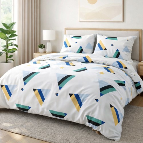 Pościel 140x200 Viletta (97) Geometryczne Trójkąty