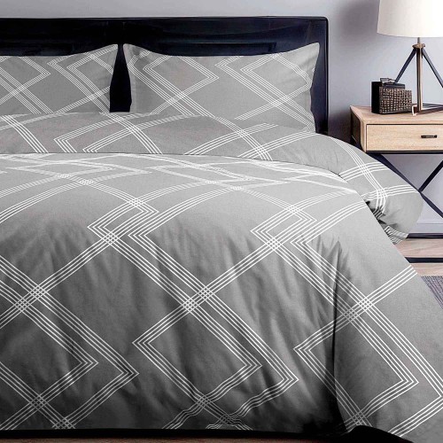 Pościel 140x200 Viletta (99) Popielata Abstrakcja Darymex