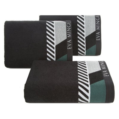 Ręcznik 70x140 Eva Minge 7 czarny Eurofirany