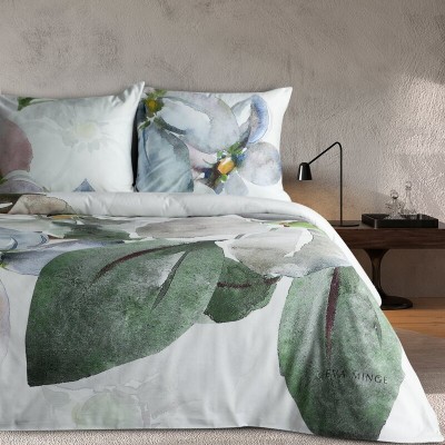 Pościel 220x200 Alice makosatyna Eva Minge kwiatowy pastelowy Eurofirany