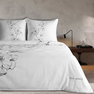 Pościel 160x200 Flavia makosatyna Eva Minge minimalistyczny kwiatowy Eurofirany