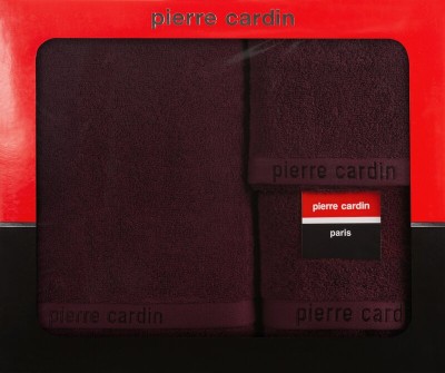 Zestaw 3 ręczników Evi Burgundowy Pierre Cardin