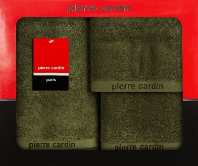 Zestaw 3 ręczników Evi Ciemnooliwkowy Pierre Cardin