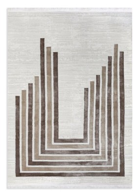 Dywan 60x100 Aura 6 biały geometryczny Eurofirany