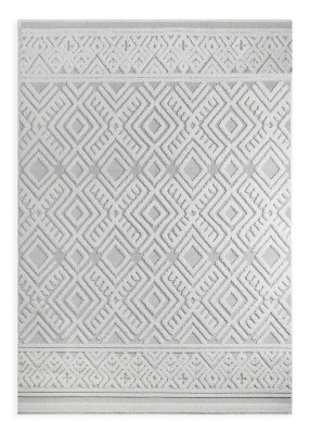 Dywan 80x150 Didar 7 srebrny + jasnobeżowy Eurofirany