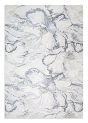 Dywan 120x160 Lotus 1 szary w kwiaty Eurofirany