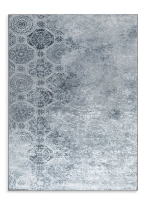 Dywan 120x160 Lotus 7 srebrny geometryczny Eurofirany