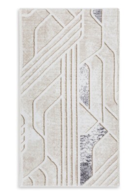 Dywan 80x140 Print 2 beż + szary geometryczny Eurofirany