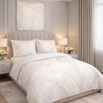 Pościel 140x200 Prestige 29 Geometryczne Złoto Matex