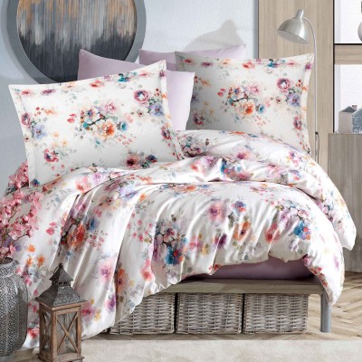 Pościel 160x200 satyna bawełniana Farya Luxury Premium w pudełku Darymex