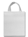  Torba bawełniana Paski biało-szare poziome