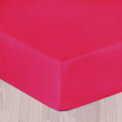 Prześcieradło z satyny bawełnianej 90x200 z gumką koralowe Darymex