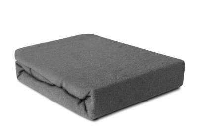 Prześcieradło Frotte 120x200 z gumką szare Darymex