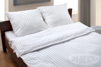 Pościel adamaszkowa 160x200 hotelowa biała Matex