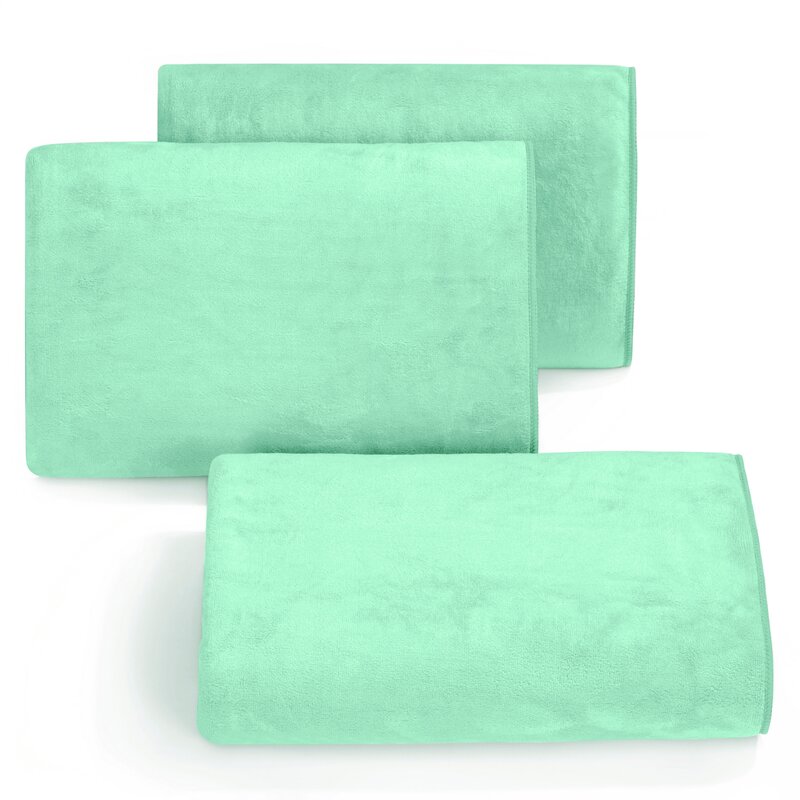 Ręcznik 80x150 Amy3 jasnoturkusowy szybkoschnący z mikrofibry Eurofirany