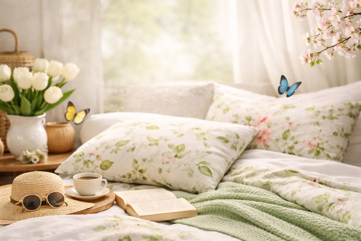 Jaka pościel na wiosnę? Sprawdź, jakie wzory, kolory i materiały wybrać do sypialni